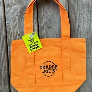 Trader Joe's Orange Canvas Tote Bag - 2025 Halloween